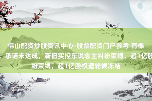 佛山配资炒股资讯中心-股票配资门户参考 有棵树重整未了局：承诺未达成，新旧实控东说念主纠纷束缚，超1亿股权遭轮候冻结