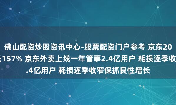 佛山配资炒股资讯中心-股票配资门户参考 京东2025年新业务增长157% 京东外卖上线一年管事2.4亿用户 耗损逐季收窄保抓良性增长